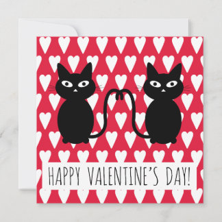 Fijne Valentijnsdag - Wenskaart met katten Bedankkaart