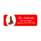 Fijne Valentijnsdag word Mine Irish Setter (rood 1 Etiket (Voorkant)