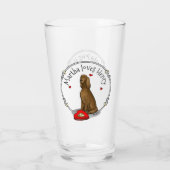 Fijne Valentijnsdag word Mine Irish Setter (rood 1 Glas (Achterkant)