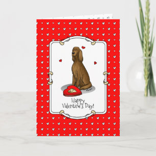 Fijne Valentijnsdag word Mine Irish Setter (rood 1 Kaart