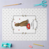 Fijne Valentijnsdag word Mine Irish Setter (rood 1 Tissuepapier (Craft)
