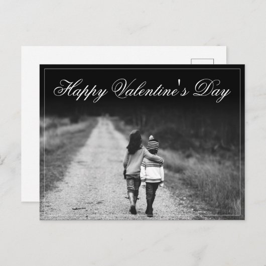 Fijne Valentijnsdag - zij aan zij Briefkaart (Voorkant / Achterkant)