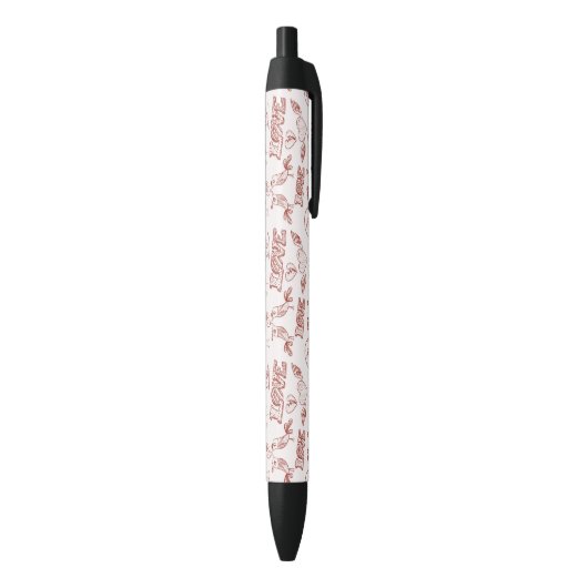 Fijne Valentijnsdag Zwarte Inkt Pen (Achterkant (Verticaal))