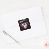 Fijne Valentijnse . Dag Koala Koalabar Liefde Hart Vierkante Sticker (Envelop)