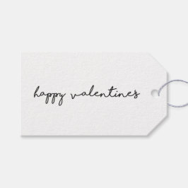 Fijne Valentijnse. Rustiek land minimalistisch een Cadeaulabel