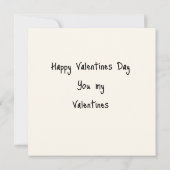 Fijne Valentijnskaart Liefde  Kaart (Achterkant)