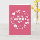 Fijne Valentijnskaart met Doodle Kaart (Gele Bloem)