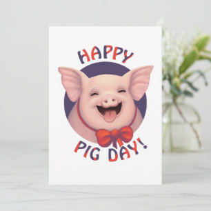 Fijne varkensdag! feestdagenkaart