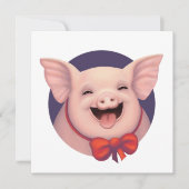 Fijne varkensdag! feestdagenkaart (Voorkant)