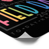 Fijne Velddag 2022 regenboogritten op de leuke dag Poster (Hoek)