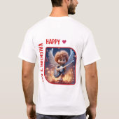 Fijne Velentine's Day - liefdevol gekoesterd T-shirt (Achterkant)