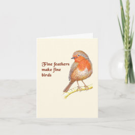 Fijne veren maken fijne vogels - kaart