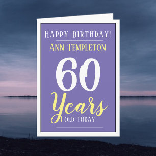 Fijne verjaardag 60 jaar oud kaart