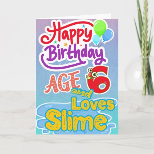Fijne verjaardag 6 houdt van Slim Kaart (Voorkant)