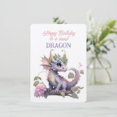 Fijne verjaardag aan een lieve DRAAK (Staand voorkant)