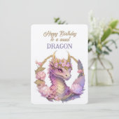 Fijne verjaardag aan een lieve DRAAK (Staand voorkant)