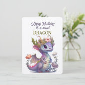 Fijne verjaardag aan een lieve DRAAK (Staand voorkant)