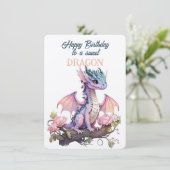 Fijne verjaardag aan een lieve DRAAK (Staand voorkant)