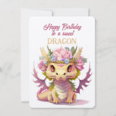 Fijne verjaardag aan een lieve DRAAK (Voorkant)