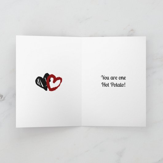 Fijne verjaardag aan mijn Aardappel Muffin Grappig Kaart (Binnen)