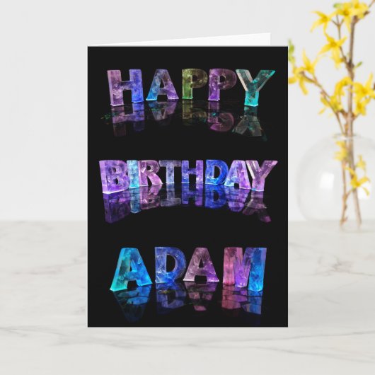 Fijne verjaardag Adam Kaart (Gele Bloem)