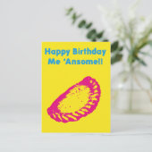 Fijne verjaardag Ansome Briefkaart (Staand voorkant)