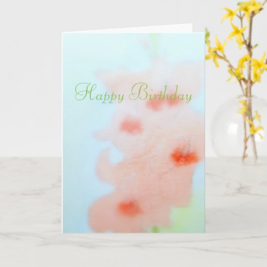 Fijne verjaardag August Kaart (Gele Bloem)