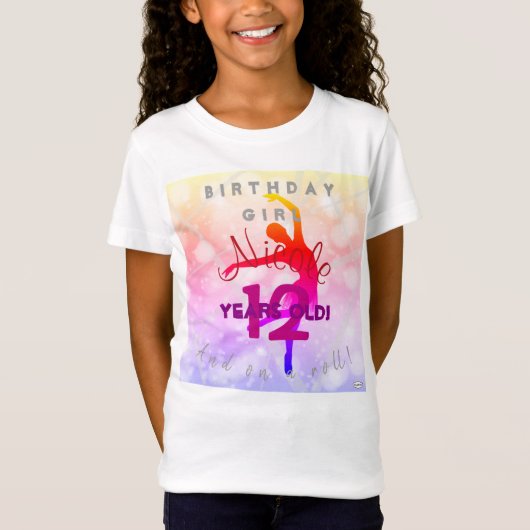 Fijne verjaardag Ballet T-Shirt HAMbyWG (Voorkant)