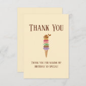 Fijne Verjaardag Bedankkaart (Voorkant / Achterkant)