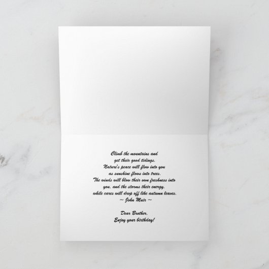 Fijne verjaardag, Beer Lake, Colorado Kaart (Binnen)