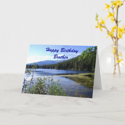 Fijne verjaardag, Beer Lake, Colorado Kaart (Gele Bloem)