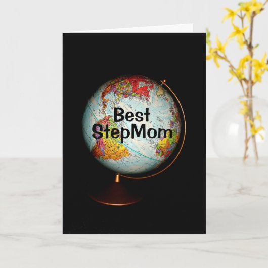 Fijne verjaardag Beste Stap mama op aarde! Kaart (Gele Bloem)