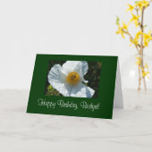 Fijne verjaardag, Bridget! Sjabloon Kaart (Gele Bloem)