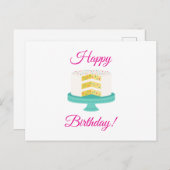 Fijne verjaardag briefkaart (Voorkant / Achterkant)