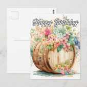 Fijne Verjaardag Briefkaart (Voorkant / Achterkant)