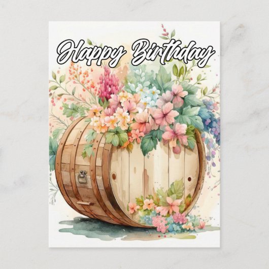 Fijne Verjaardag Briefkaart (Voorkant)