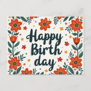 Fijne verjaardag briefkaart. briefkaart