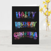 Fijne verjaardag Christina Kaart (Gele Bloem)