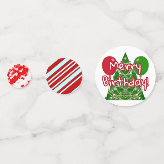 Fijne verjaardag confetti (Achterkanten)