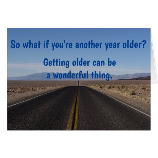 Fijne verjaardag De beste tijd om wilde haver te z (Voorkant Horizontaal)