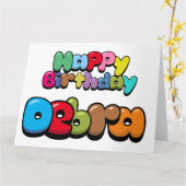 Fijne verjaardag Debra Kaart (Gele Bloem)