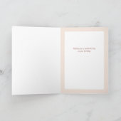 Fijne verjaardag Dochter Aangepast Kaart (Binnen)