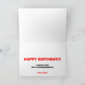 FIJNE VERJAARDAG: Edna Sparklebreight!! Kaart (Binnen)