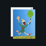 Fijne verjaardag eend hardlopen met ballon grappig briefkaart<br><div class="desc">Moedereend is een van mijn favoriete personages om mee te werken omdat ze de hoofdfiguur is in mijn zelfgeschreven en geïllustreerde kinderboek 'Moedereend is jarig.' Vandaar dat ik een hele collectie aan kaarten met haar heb gemaakt. Of het nou een verjaardag is, Halloween, Kerstmis of zomaar Moedereend verrast en inspireert...</div>