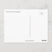 Fijne verjaardag, elegante paarse dagbloem briefkaart (Achterkant)