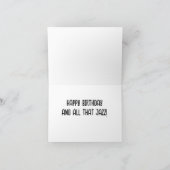 Fijne verjaardag en al die Jazz! Cat Saxofoon Feestdagen Kaart (Binnen)