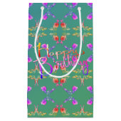 "Fijne verjaardag!" Faberge-achtig Klein Cadeauzakje (Voorkant)