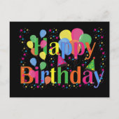 Fijne verjaardag, feestelijke verjaardag, feestdagenkaart (Voorkant)