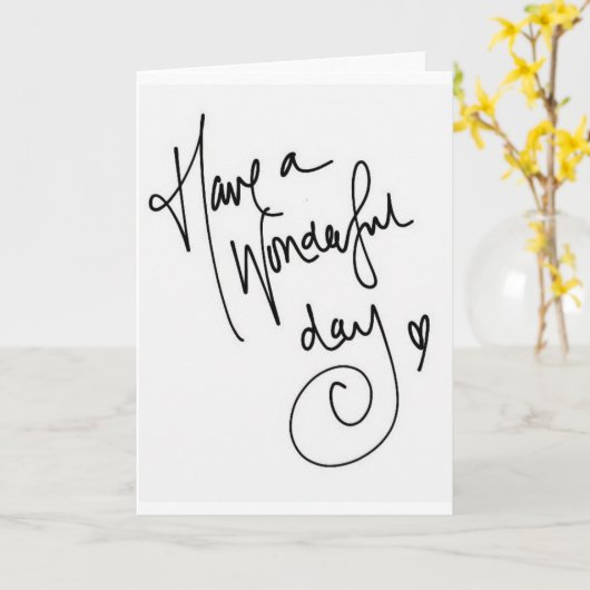 FIJNE VERJAARDAG/FIJNE DAG KAART (Gele Bloem)