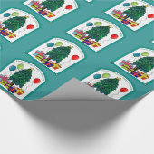 Fijne verjaardag, fijne kerst! cadeaupapier (Hoek)